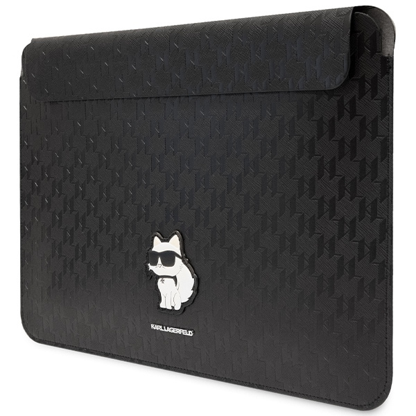 Kryt Karl Lagerfeld Sleeve KLCS14SAKHPCK 14 inch black Saffiano Monogram Choupette