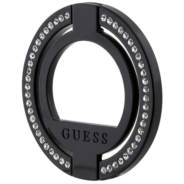 Držáček Guess MagSafe Ring Stand GUMRSALDGK black Rhinestone