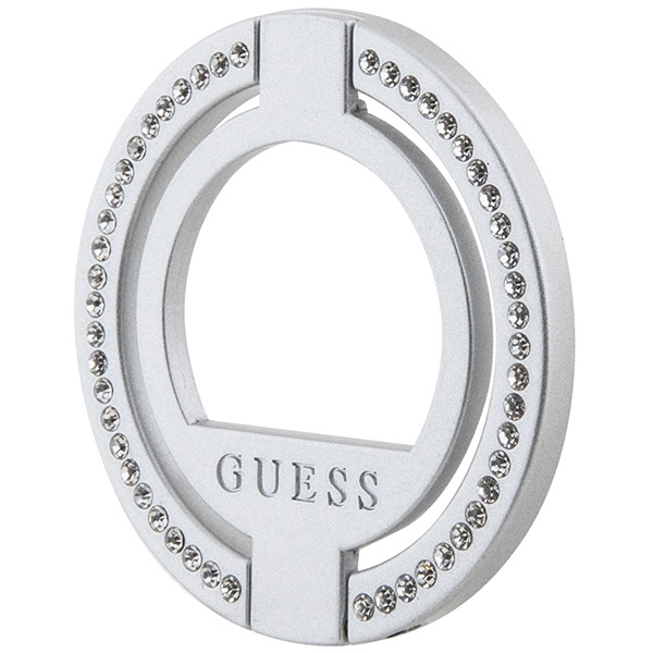 Držáček Guess MagSafe Ring Stand GUMRSALDGS silver Rhinestone