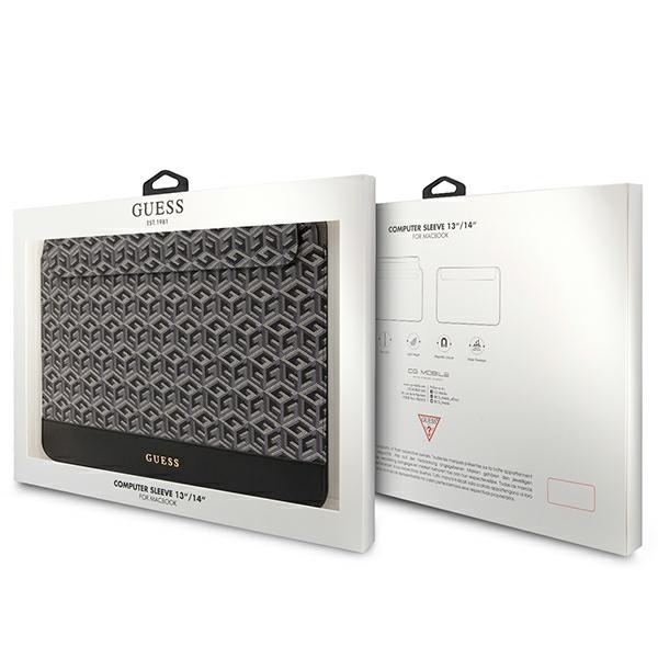 Kryt Guess Sleeve GUCS14HGCFSEK 14 inch black GCube Stripes