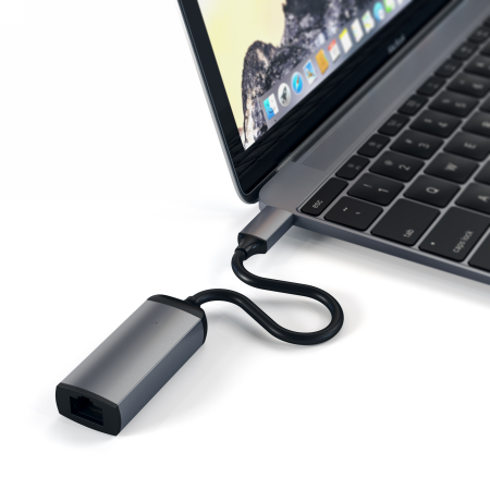 Satechi adaptér Type-C do Gigabit Ethernet (space gray)