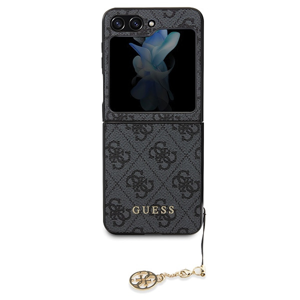 Kryt Guess GUHCZF5GF4GGR Samsung Galaxy Z Flip 5 hardcase 4G Charms Collection gray