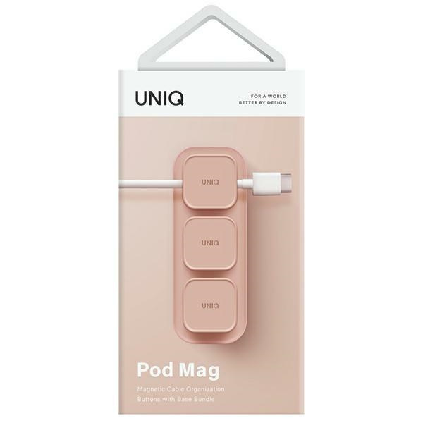 Kryt UNIQ Pod Mag to cables + base blush pink