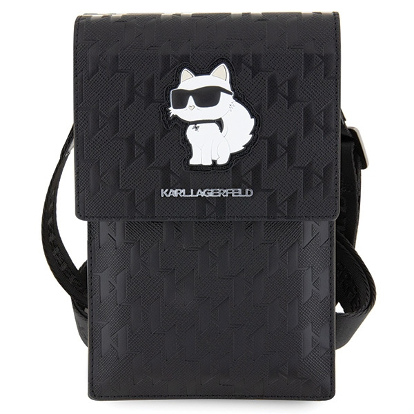 Kryt Karl Lagerfeld KLWBSAKHPCK Saffiano Monogram Choupette black