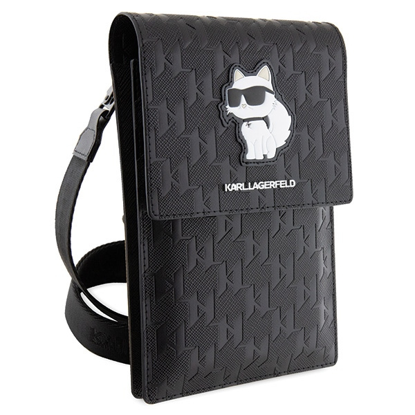 Kryt Karl Lagerfeld KLWBSAKHPCK Saffiano Monogram Choupette black