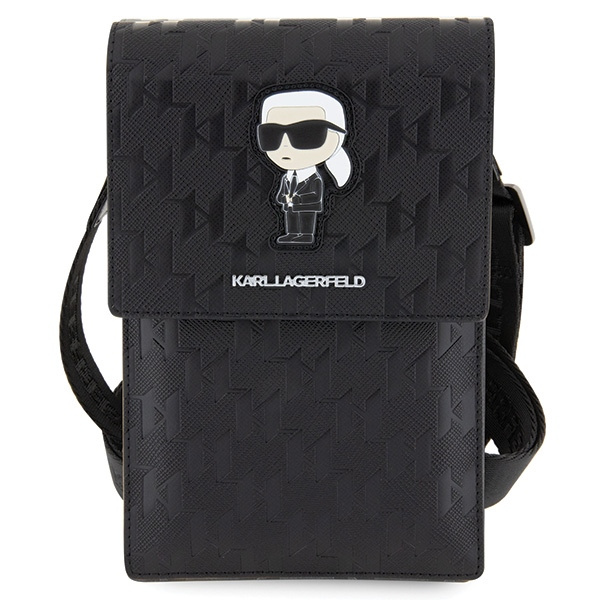 Kryt Karl Lagerfeld KLWBSAKHPKK Saffiano Monogram Ikonik black