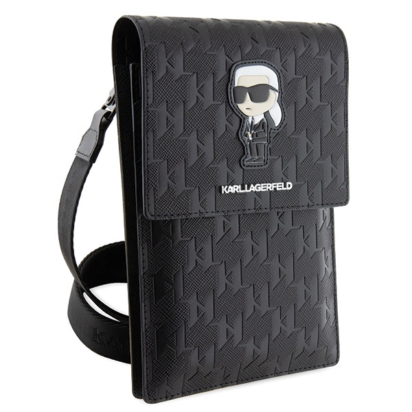 Kryt Karl Lagerfeld KLWBSAKHPKK Saffiano Monogram Ikonik black