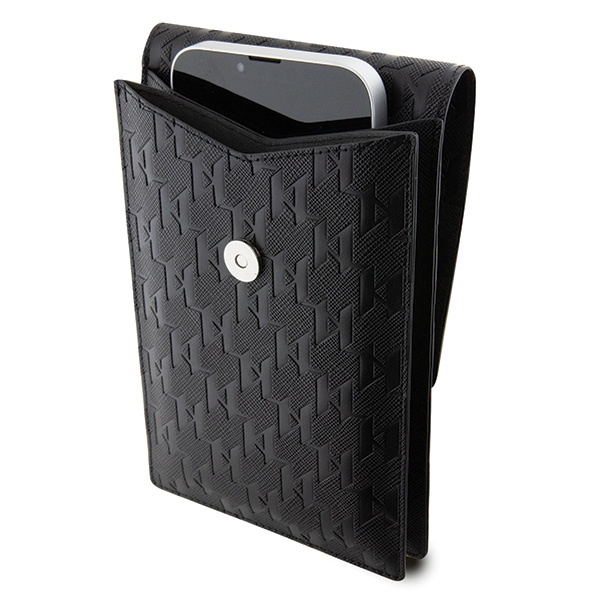 Kryt Karl Lagerfeld KLWBSAKHPKK Saffiano Monogram Ikonik black