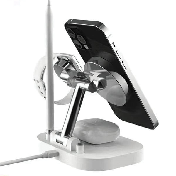 Bezdrátová nabíječka AWEI W22 15W Fast Charging 4in1 inductive charger black