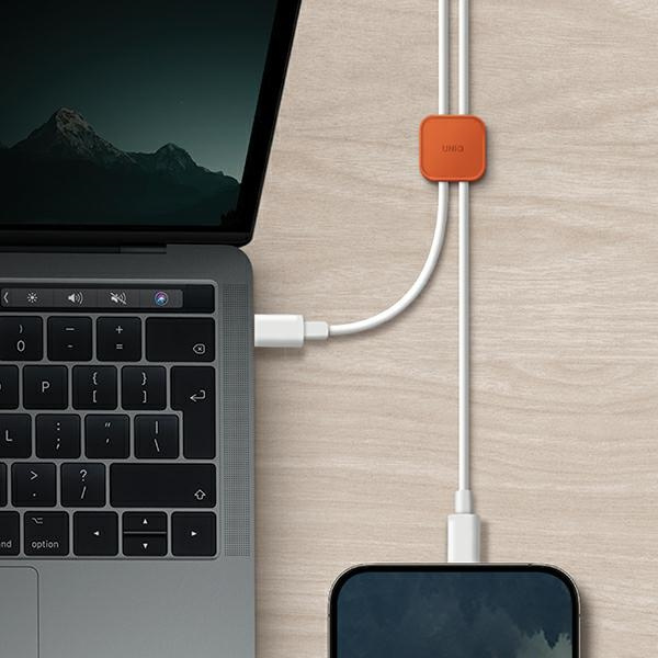 Kryt UNIQ Pod self-adhesive cable organiser chalk grey [8pcs]