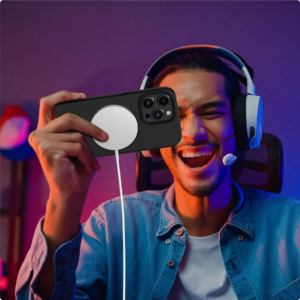 Kryt Tech-Protect Silicone Magsafe Apple iPhone 13/14 Black