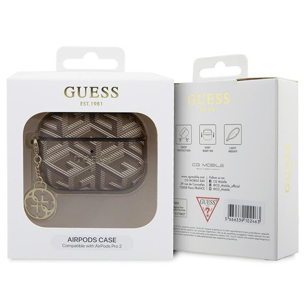 Kryt Guess GUAP2PGCE4CW AirPods Pro 2 cover GCube Charm brown
