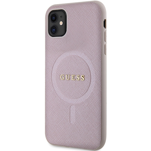 Kryt Guess GUHMN61PSAHMCP Apple iPhone 11/XR hardcase Saffiano MagSafe pink