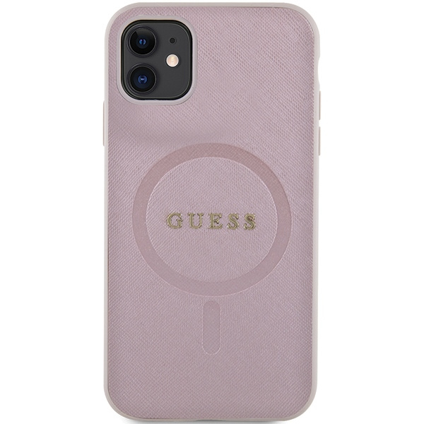 Kryt Guess GUHMN61PSAHMCP Apple iPhone 11/XR hardcase Saffiano MagSafe pink