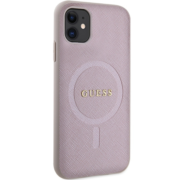 Kryt Guess GUHMN61PSAHMCP Apple iPhone 11/XR hardcase Saffiano MagSafe pink