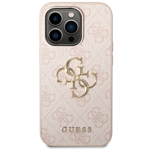 Kryt Guess GUHCP15L4GMGPI Apple iPhone 15 Pro hardcase 4G Big Metal Logo pink