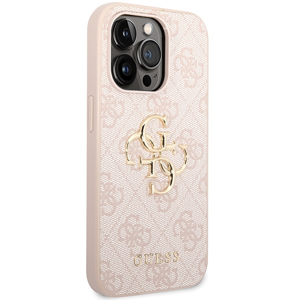 Kryt Guess GUHCP15L4GMGPI Apple iPhone 15 Pro hardcase 4G Big Metal Logo pink