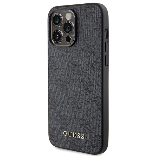 Kryt Guess GUHCP15LG4GFGR Apple iPhone 15 Pro hard case 4G Metal Gold Logo grey