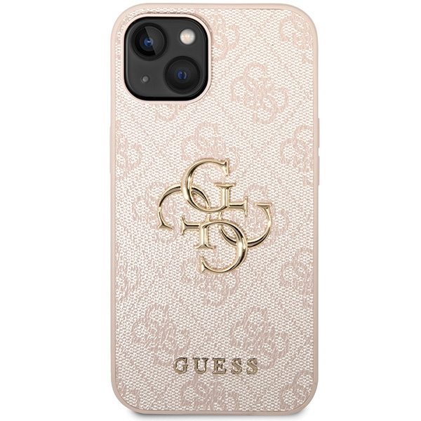 Kryt Guess GUHCP15S4GMGPI Apple iPhone 15 hardcase 4G Big Metal Logo pink