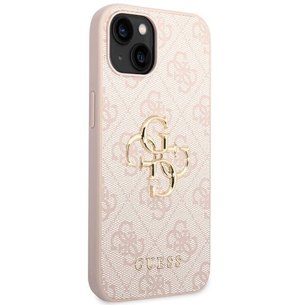 Kryt Guess GUHCP15S4GMGPI Apple iPhone 15 hardcase 4G Big Metal Logo pink