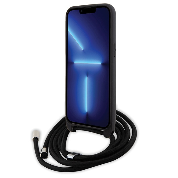 Kryt Karl Lagerfeld KLHCP15XSASKNPSK Apple iPhone 15 Pro Max hardcase Crossbody Saffiano Monogram black