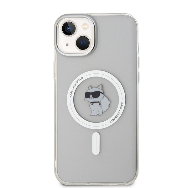 Kryt Karl Lagerfeld KLHMP15MHFCCNOT Apple iPhone 15 Plus / 14 Plus hardcase IML Choupette MagSafe transparent