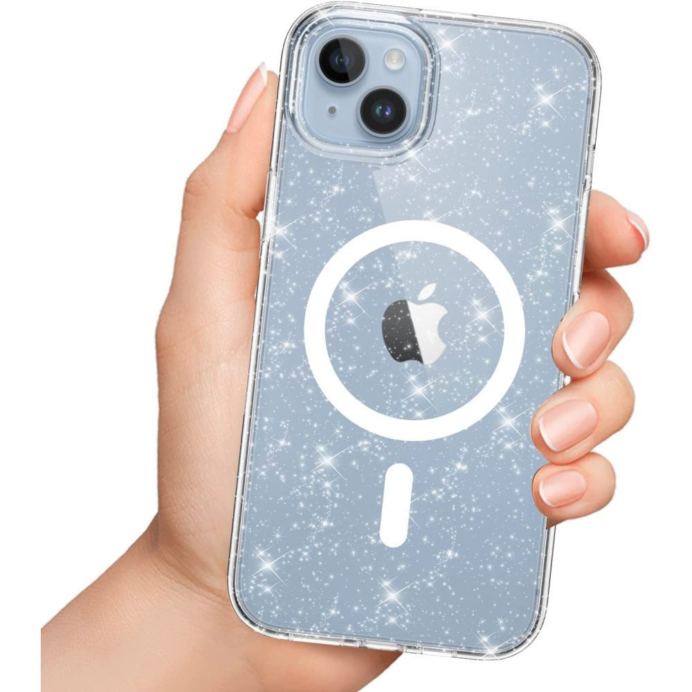 Kryt Tech-Protect Flexair Hybrid MagSafe Apple iPhone 15 Glitter Clear