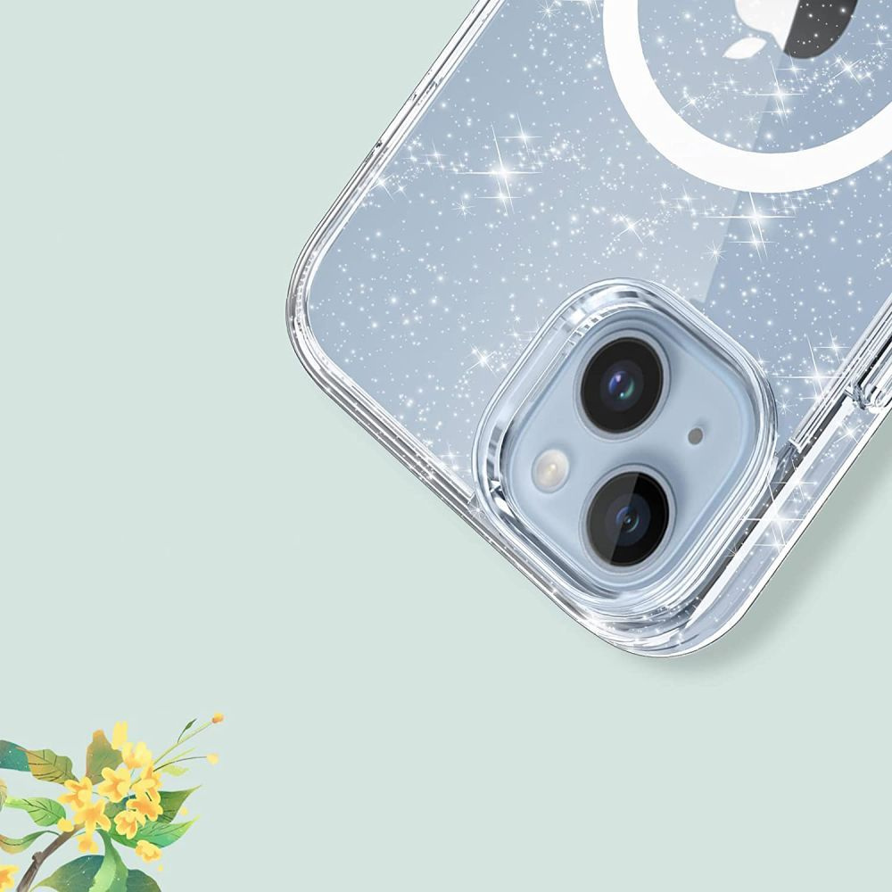 Kryt Tech-Protect Flexair Hybrid MagSafe Apple iPhone 15 Glitter Clear