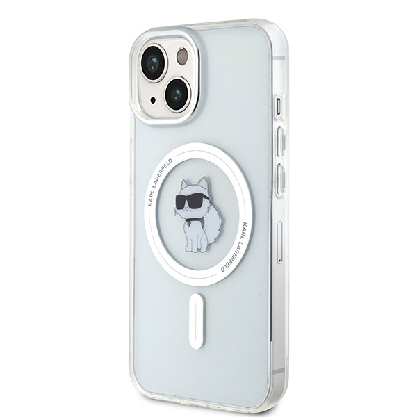 Kryt Karl Lagerfeld KLHMP15SHFCCNOT Apple iPhone 15 hardcase IML Choupette MagSafe transparent
