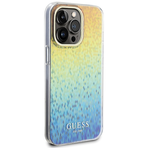Kryt Guess GUHCP15XHDECMI Apple iPhone 15 Pro Max hardcase IML Faceted Mirror Disco Iridescent multicolor