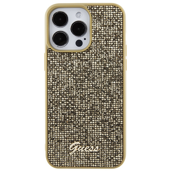 Kryt Guess GUHCP15XPMSDGSD Apple iPhone 15 Pro Max hardcase Disco Metal Script gold