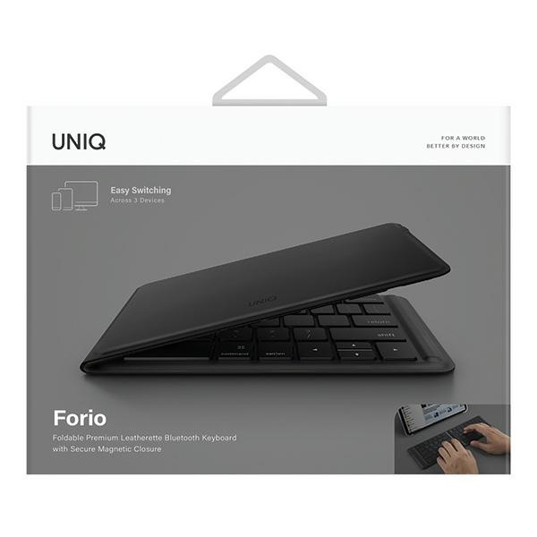 Kryt UNIQ Forio folding Bluetooth keyboard midnight black