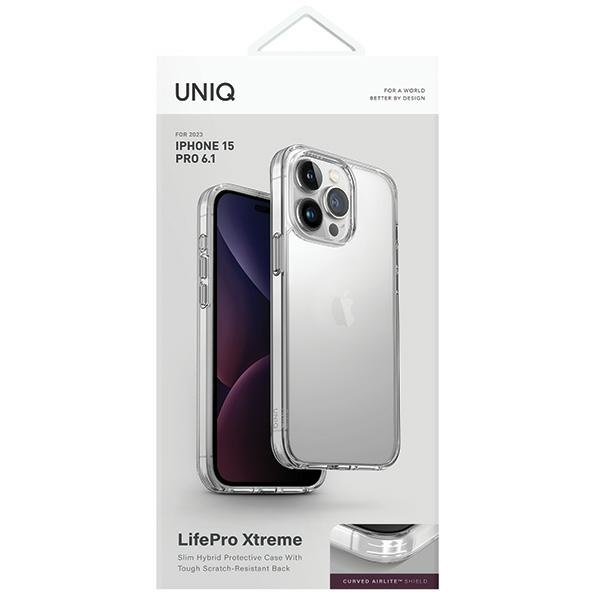 Kryt UNIQ LifePro Xtreme Apple iPhone 15 Pro crystal clear