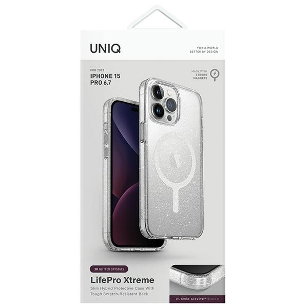 Kryt UNIQ LifePro Xtreme Apple iPhone 15 Pro Max MagClick Charging tinsel lucent