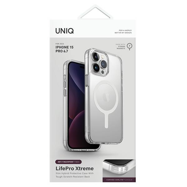 Kryt UNIQ LifePro Xtreme Apple iPhone 15 Pro Max MagClick Charging frost clear