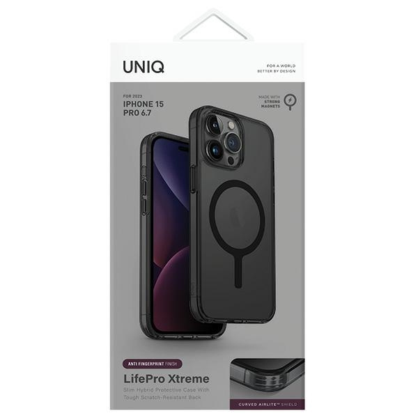 Kryt UNIQ LifePro Xtreme Apple iPhone 15 Pro Max MagClick Charging frost smoke