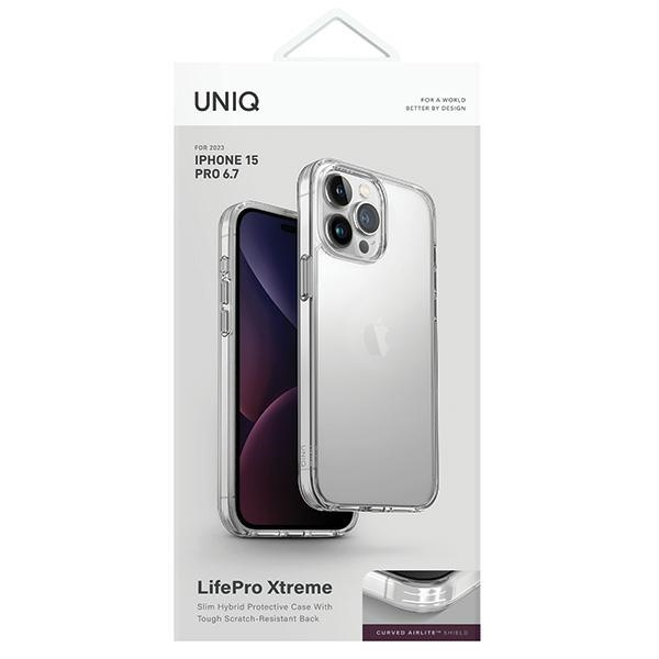 Kryt UNIQ LifePro Xtreme Apple iPhone 15 Pro Max crystal clear