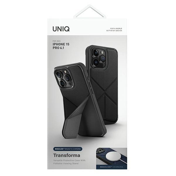Kryt UNIQ Transforma Apple iPhone 15 Pro MagClick Charging ebony black