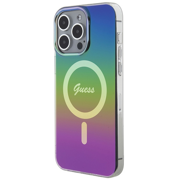 Kryt Guess GUHMP15XHITSK Apple iPhone 15 Pro Max hardcase IML Iridescent MagSafe rainbow