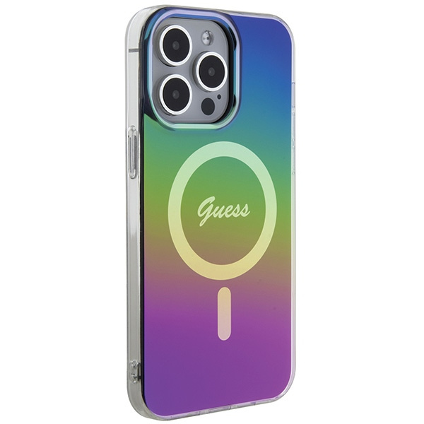 Kryt Guess GUHMP15XHITSK Apple iPhone 15 Pro Max hardcase IML Iridescent MagSafe rainbow