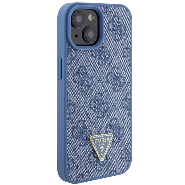 Kryt Guess GUHCP15SP4TDSCPB Apple iPhone 15 hardcase Crossbody 4G Metal Logo blue