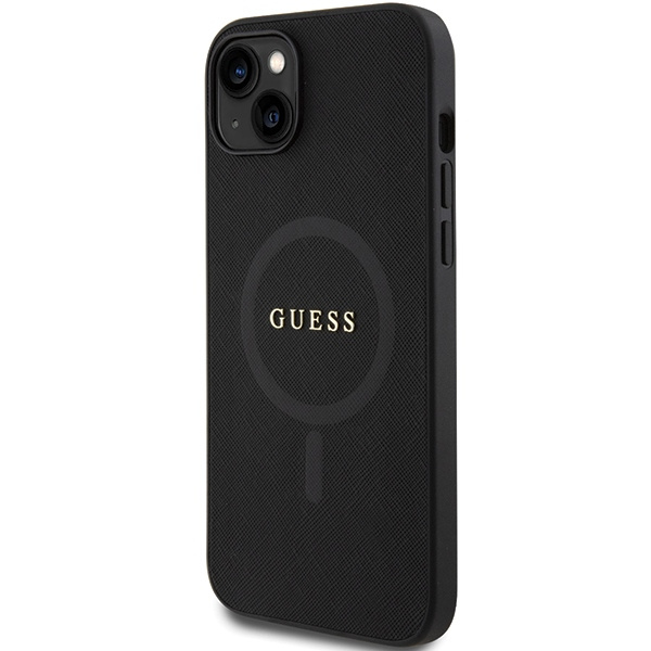 Kryt Guess GUHMP15MPSAHMCK Apple iPhone 15 Plus / 14 Plus hardcase Saffiano MagSafe black