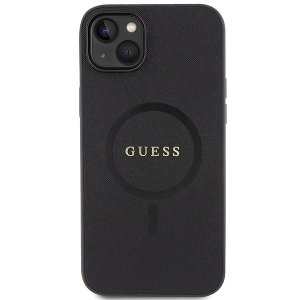Kryt Guess GUHMP15MPSAHMCK Apple iPhone 15 Plus / 14 Plus hardcase Saffiano MagSafe black