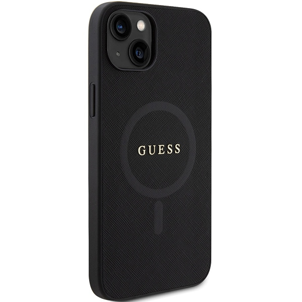 Kryt Guess GUHMP15MPSAHMCK Apple iPhone 15 Plus / 14 Plus hardcase Saffiano MagSafe black