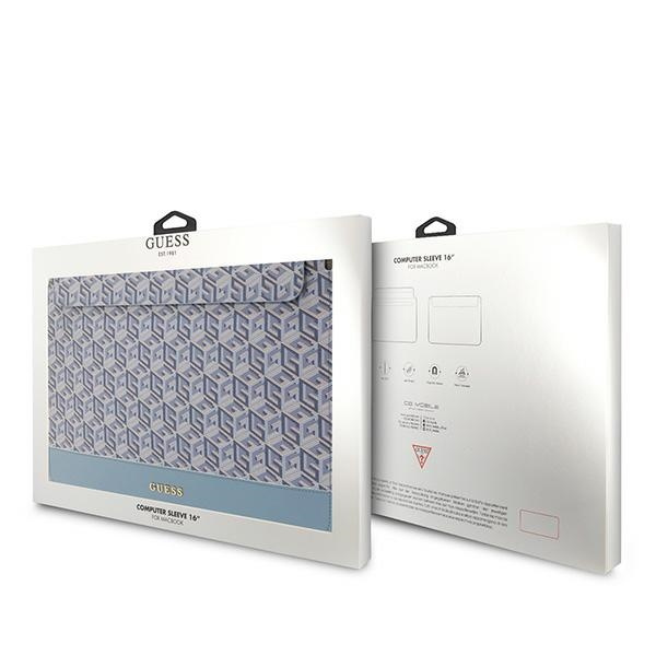 Kryt Guess Sleeve GUCS16HGCFSEB laptops up to 16 inch GCube Stripes blue