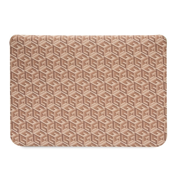 Kryt Guess Sleeve GUCS16HGCFSEW laptops up to 16 inch GCube Stripes brown