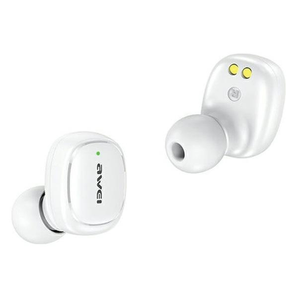 Sluchátka AWEI T13 Pro Bluetooth 5.1 TWS + docking station white