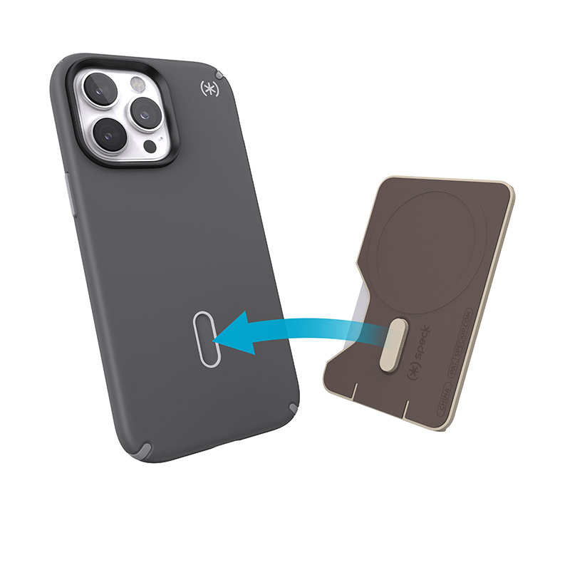 Pouzdro Speck card pocket case with ClickLock function Wallet MagSafe Pale Oak