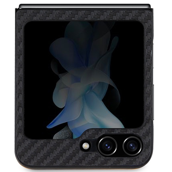 Kryt BMW BMHCZF522NBCK Samsung Galaxy Z Flip5 Leather Carbon black