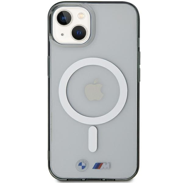 Kryt BMW BMHMP15SHCRS Apple iPhone 15 hardcase Silver Ring MagSafe transparent